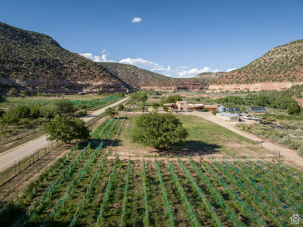 View of mountain feature featuring a rural view