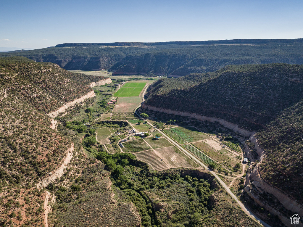 Bird's eye view with a rural view