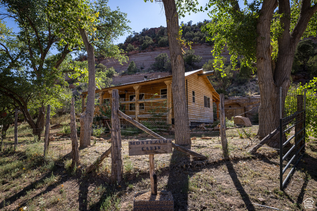 View of rear view of house