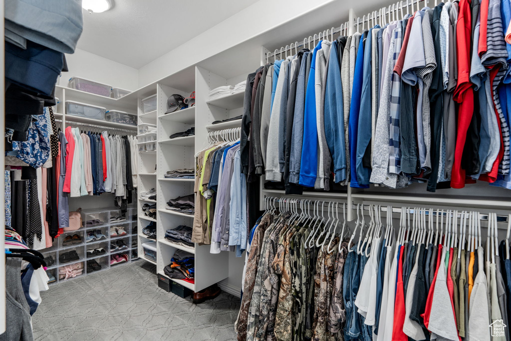 View of spacious closet