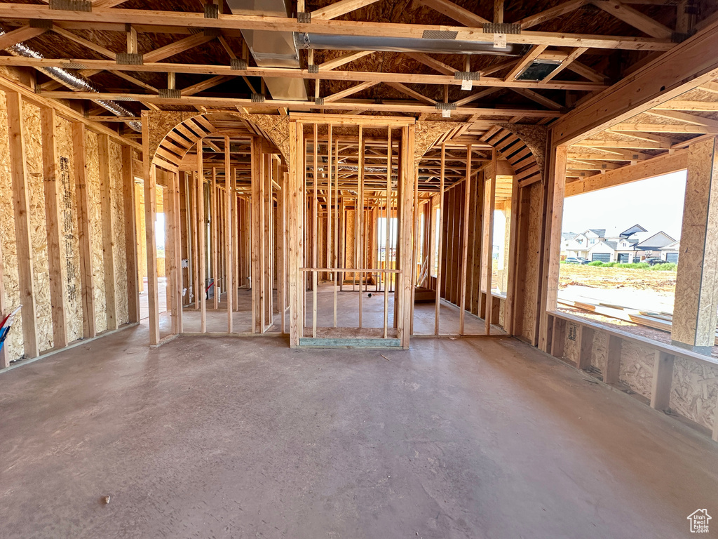 Misc room with concrete flooring