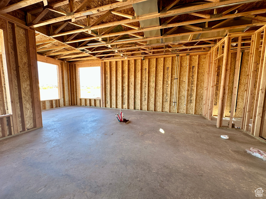 Misc room with concrete floors