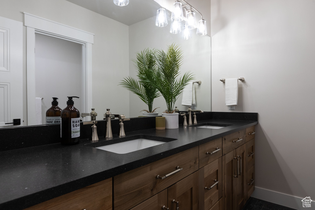 Bathroom featuring vanity