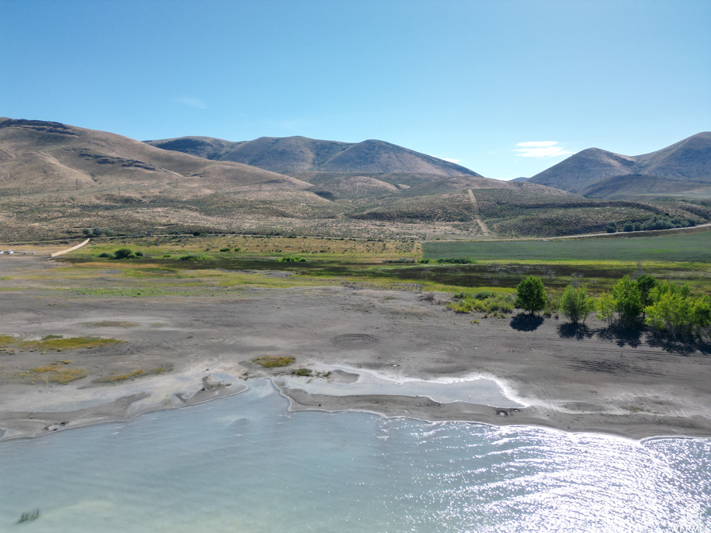 Mountain view with a water view