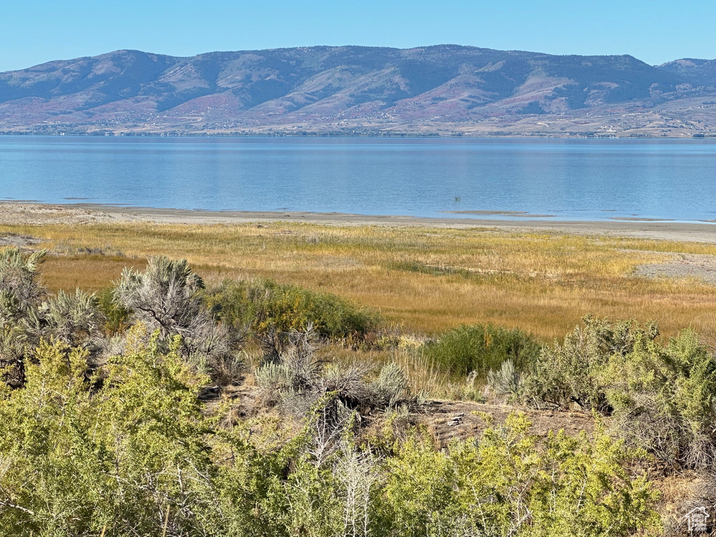 Water view featuring a mountain view