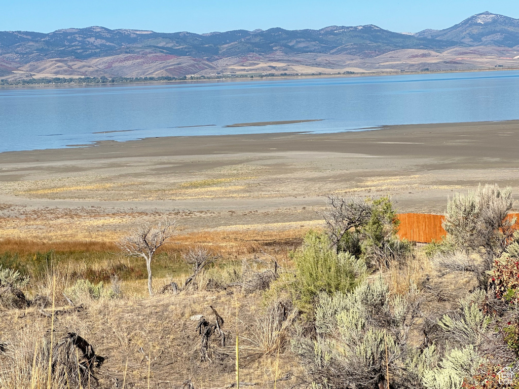 Water view featuring a mountain view