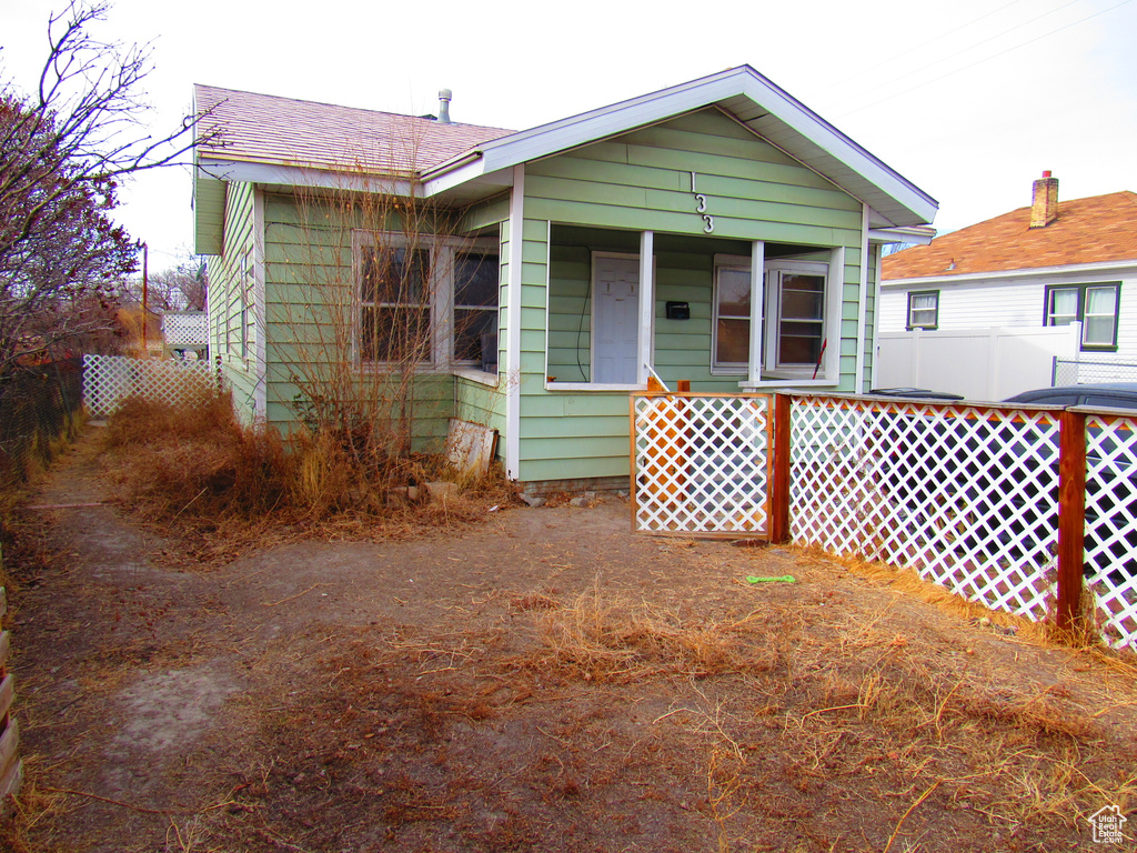 View of front of property