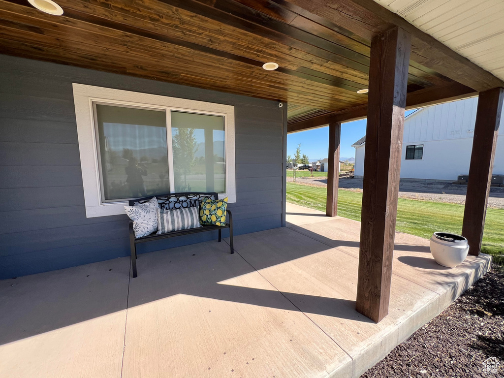 View of patio