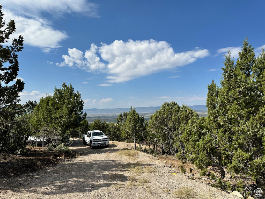 View of street featuring a mountain view