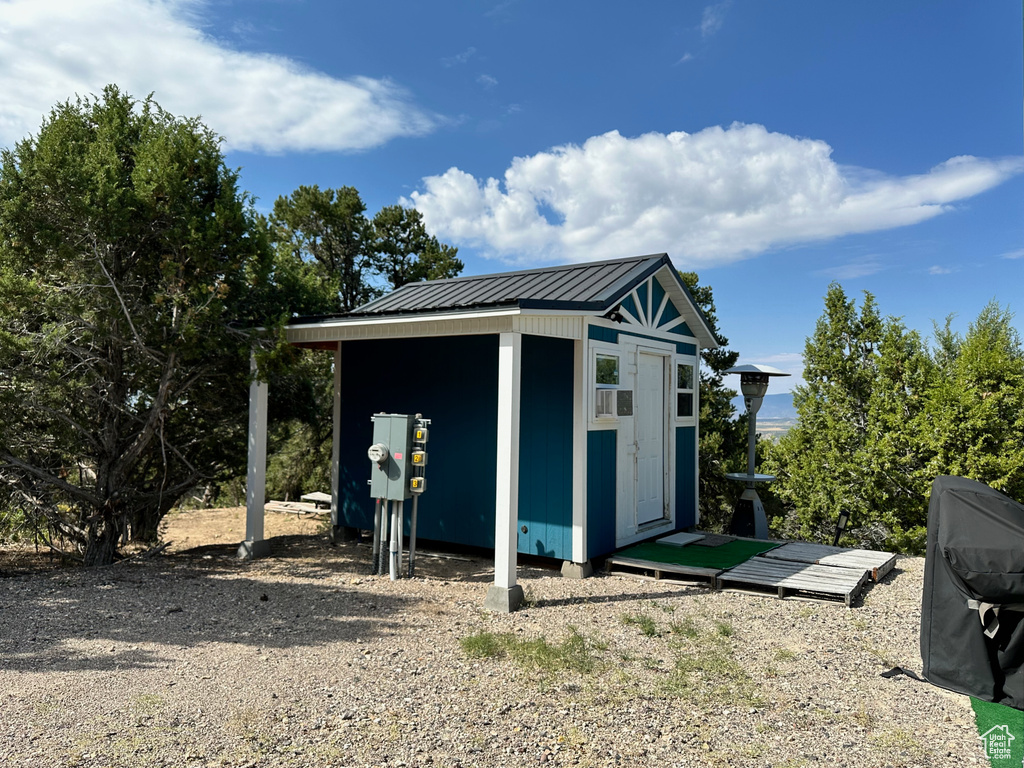 View of outdoor structure