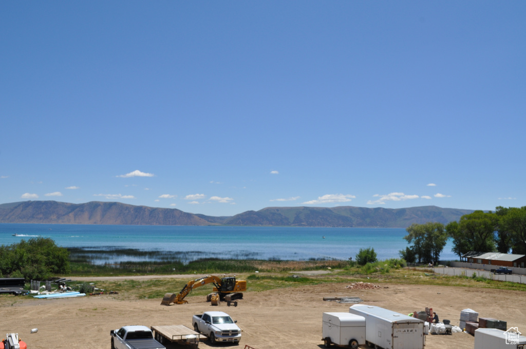 Mountain view with a water view