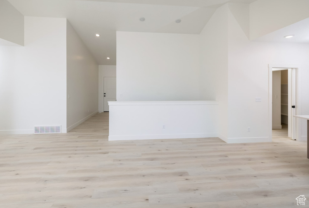 Unfurnished room featuring light hardwood / wood-style flooring