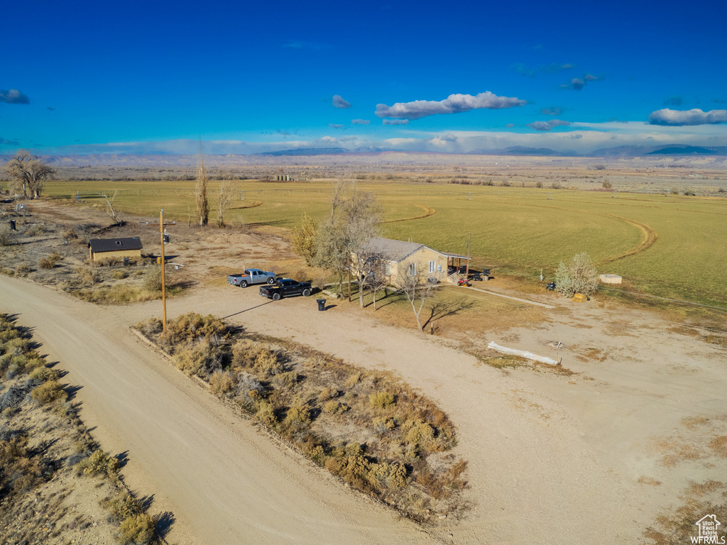 Bird's eye view with a rural view