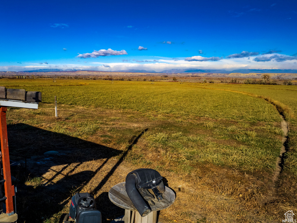 Exterior space with a rural view