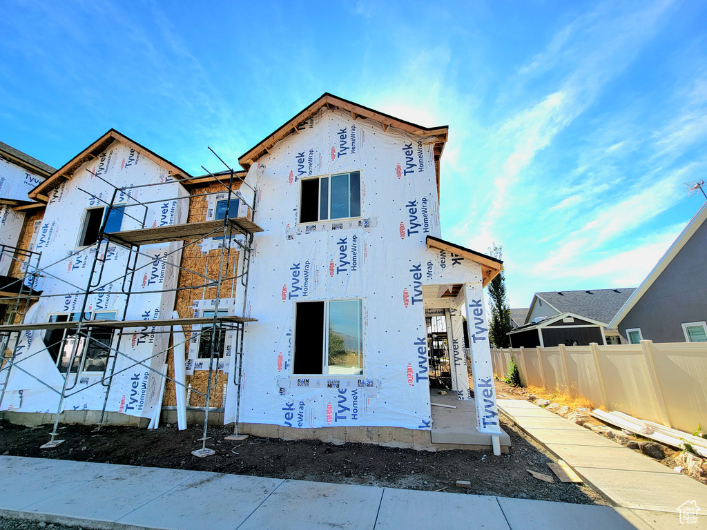 View of property under construction