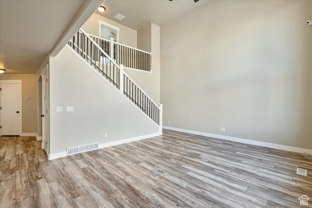 Interior space featuring light wood-type flooring