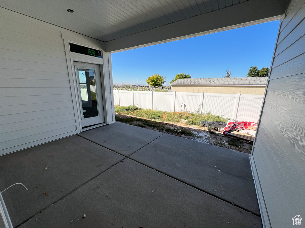 View of patio