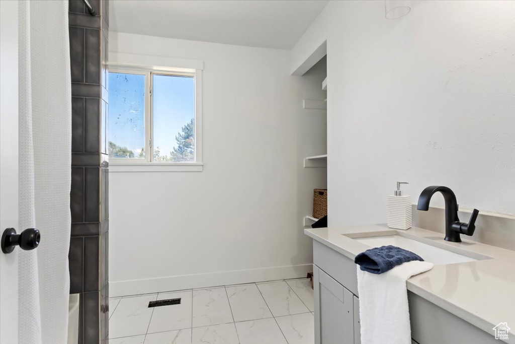 Interior space featuring sink