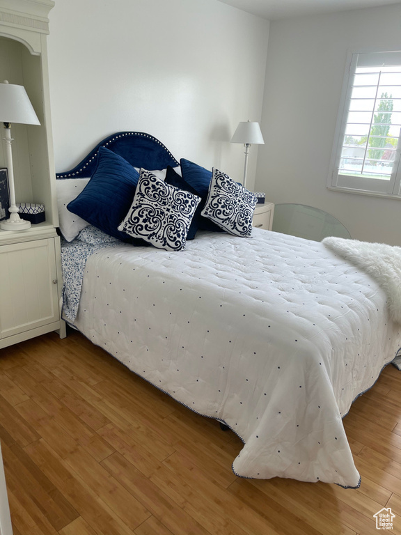 Bedroom featuring light hardwood / wood-style floors