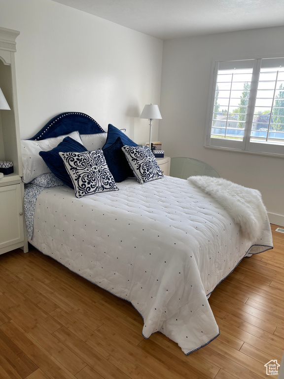 Bedroom featuring hardwood / wood-style floors