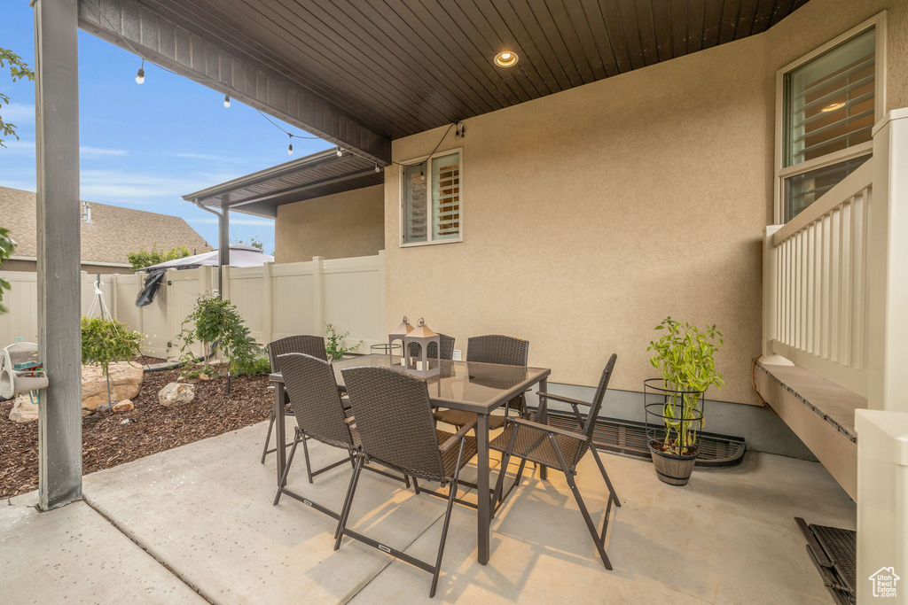 View of patio