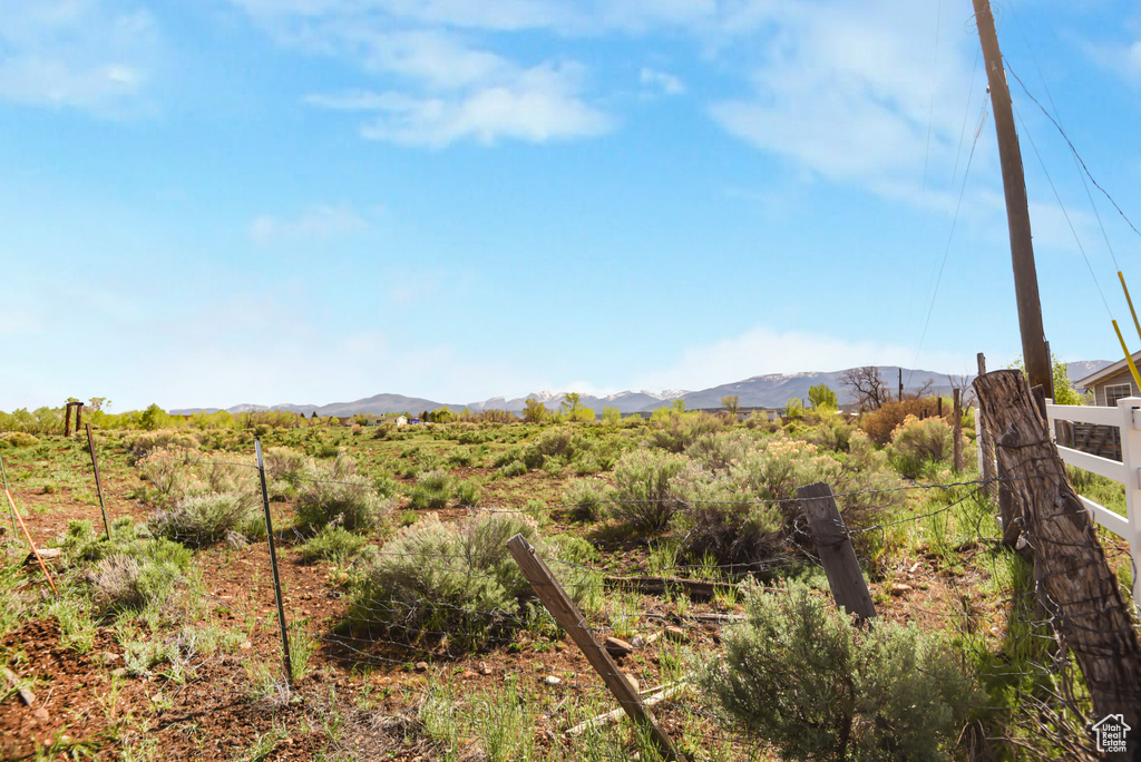 Mountain view with a rural view