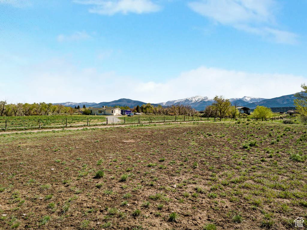 View of mountain feature featuring a rural view