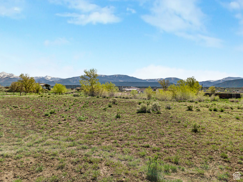 View of mountain feature featuring a rural view