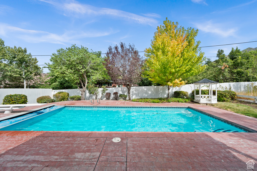 View of pool with a patio