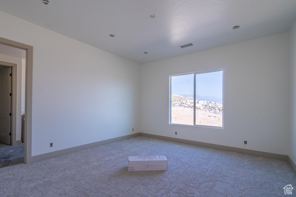 View of carpeted empty room