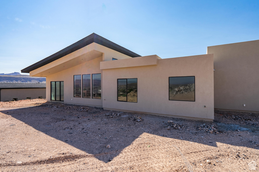 View of rear view of property