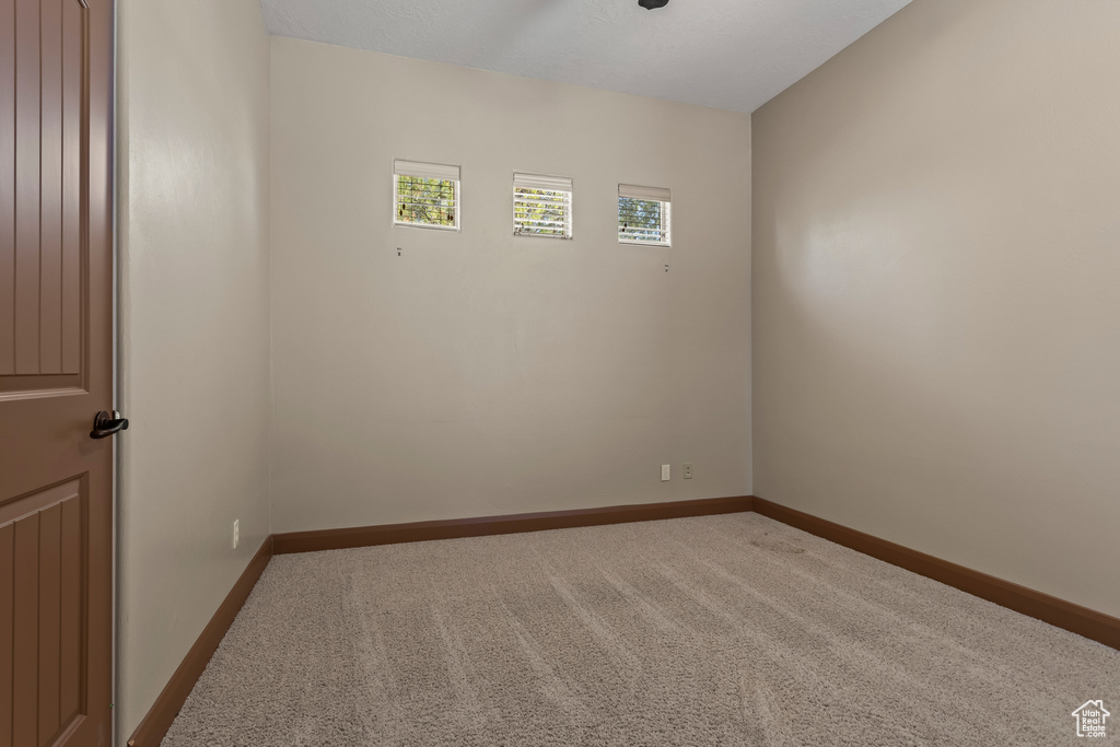 View of carpeted empty room