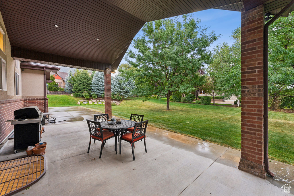 View of patio / terrace featuring area for grilling