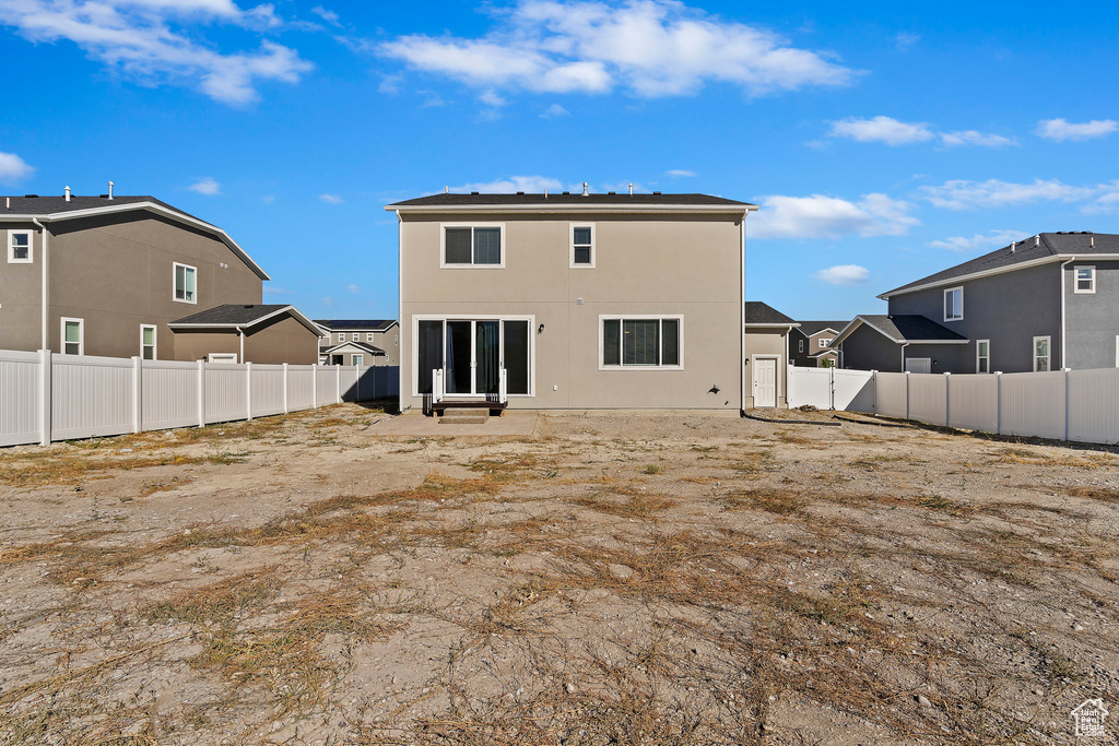 View of back of property