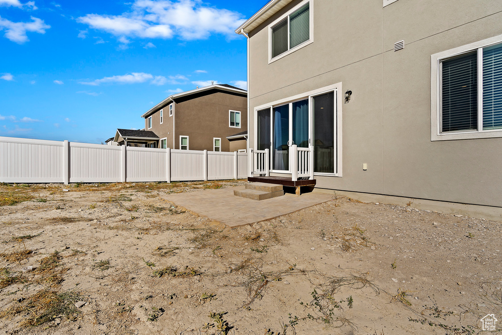 View of yard featuring a patio area