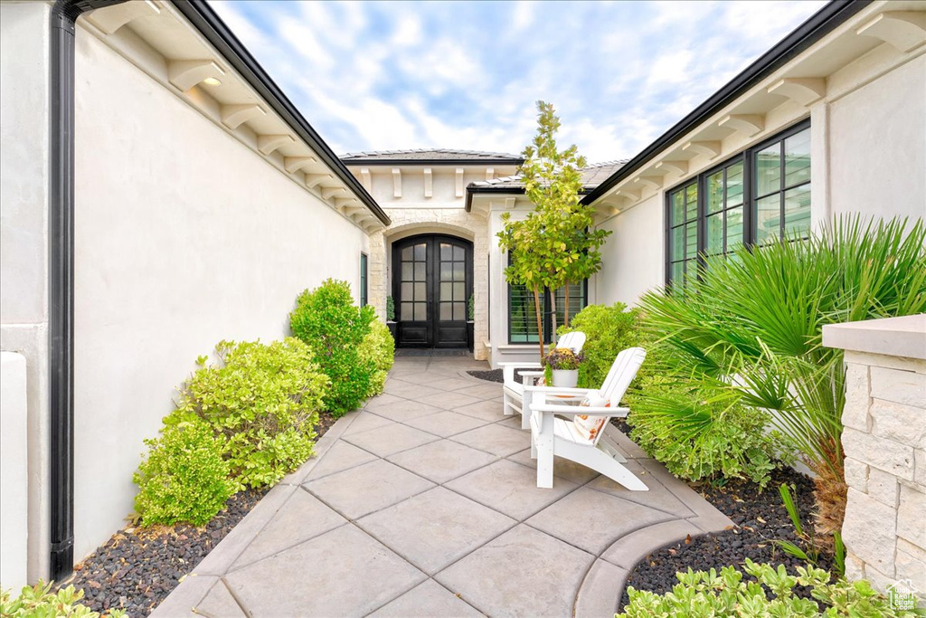 View of patio / terrace with french doors