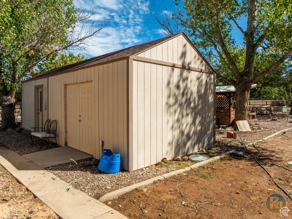 View of outbuilding