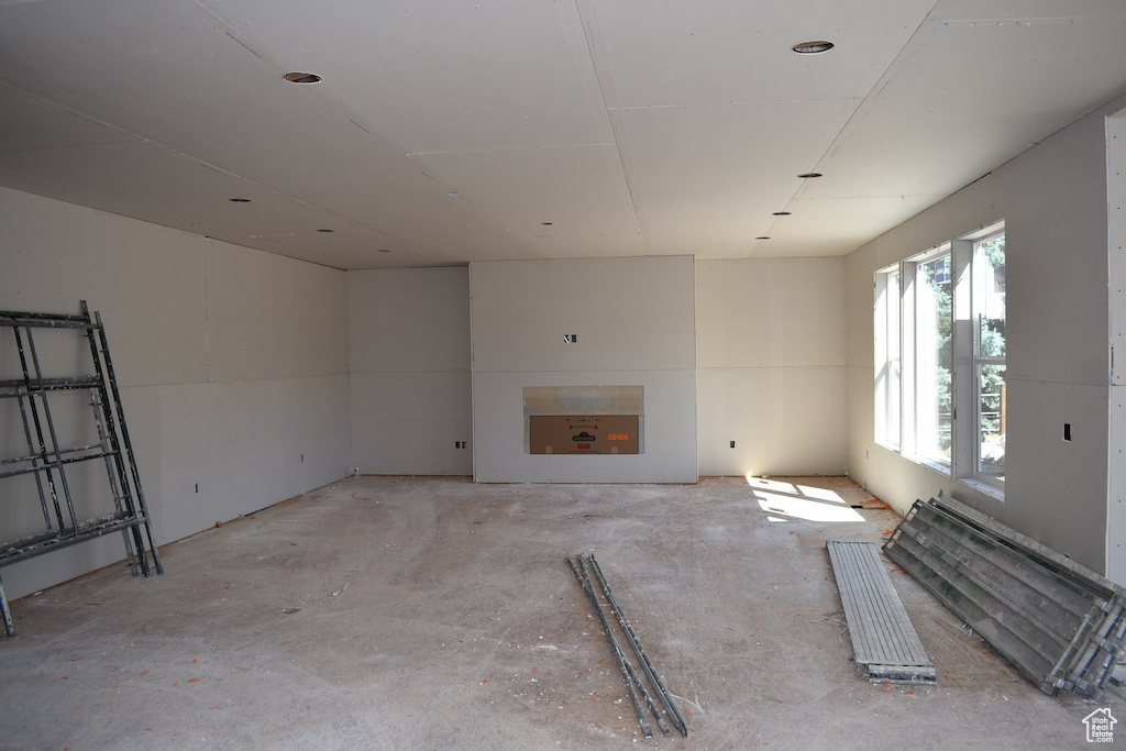 View of unfurnished living room