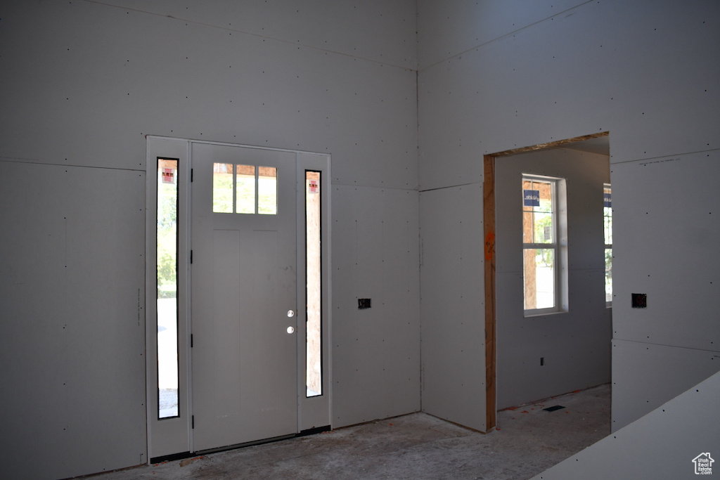 View of entrance foyer