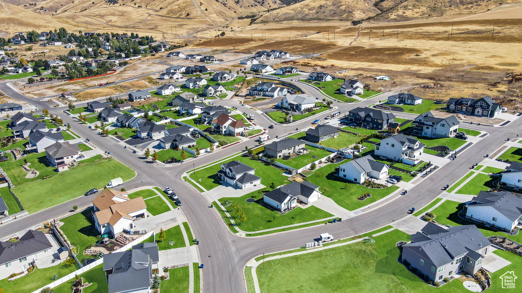 Birds eye view of property