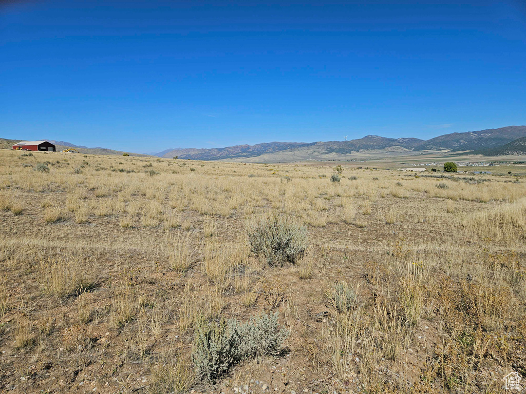 Mountain view featuring a rural view