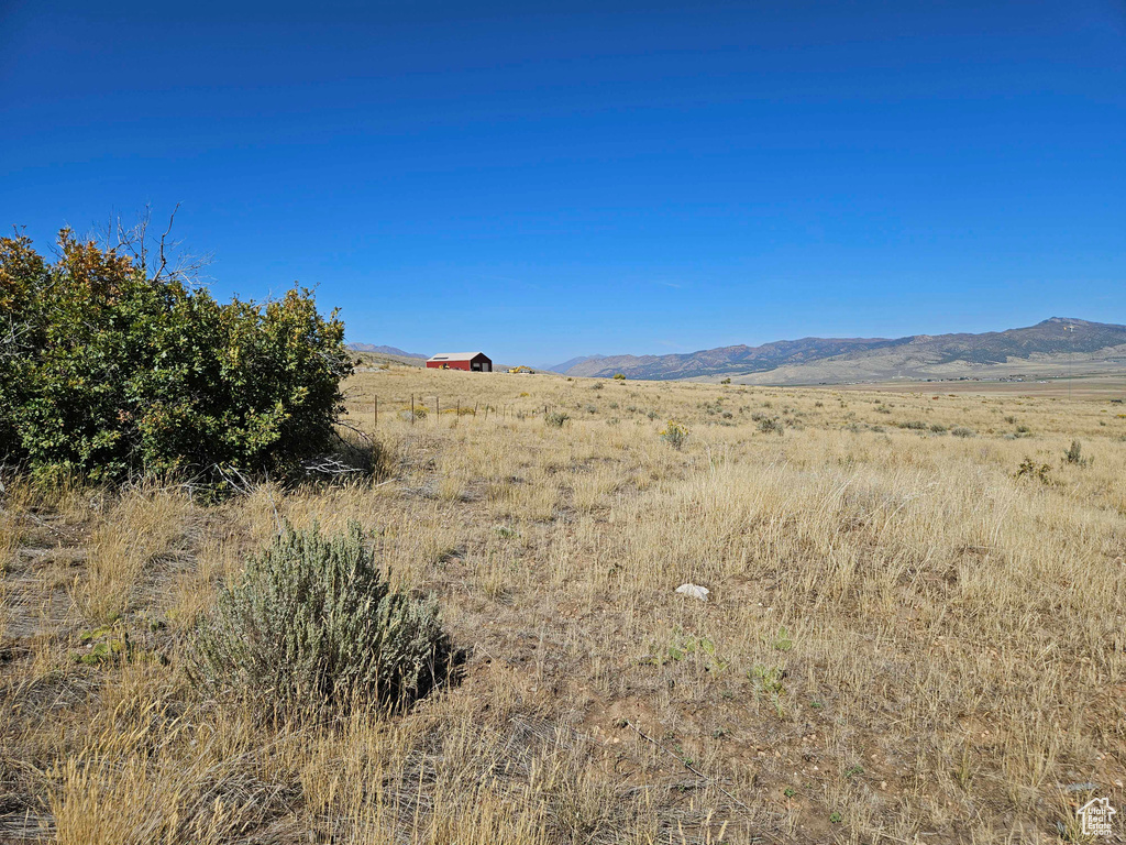 View of mountain feature with a rural view