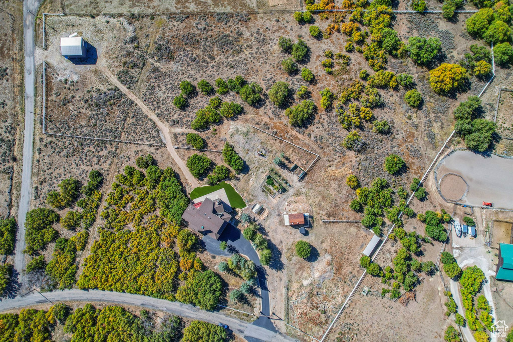 Birds eye view of property