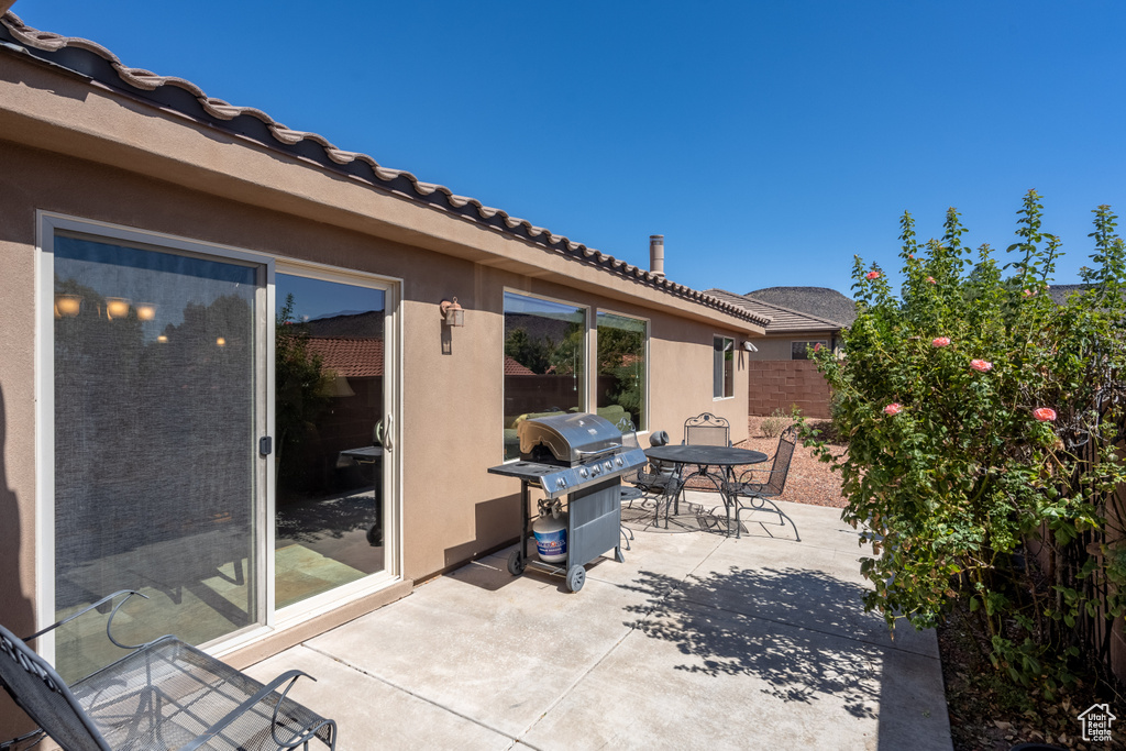 View of patio / terrace featuring grilling area