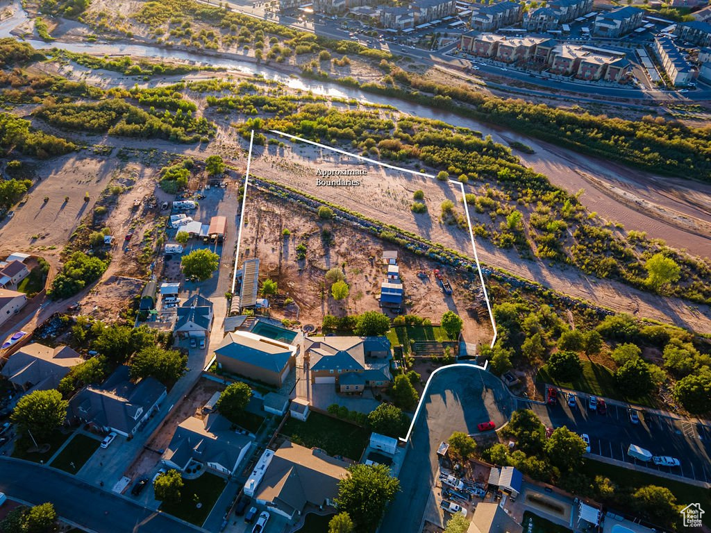 Birds eye view of property