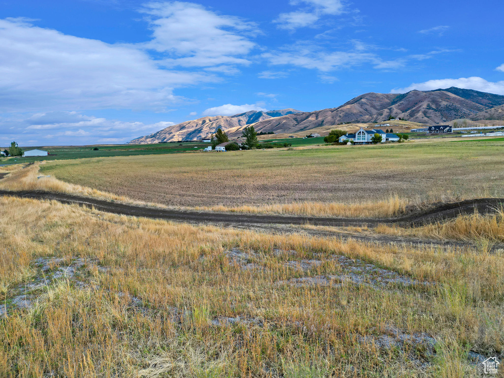 Property view of mountains featuring a rural view