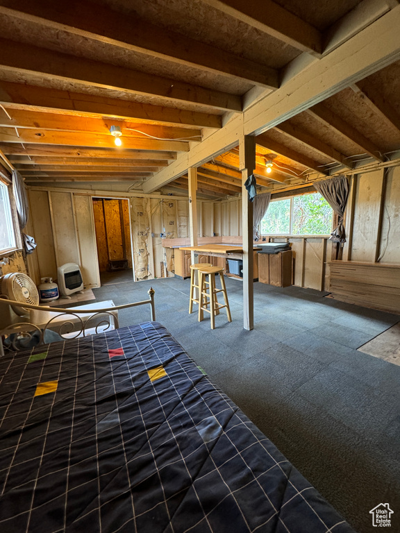 Interior space featuring carpet