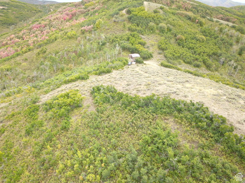 Exterior space featuring a mountain view
