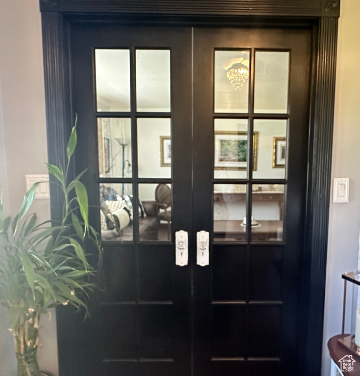 Room details featuring french doors