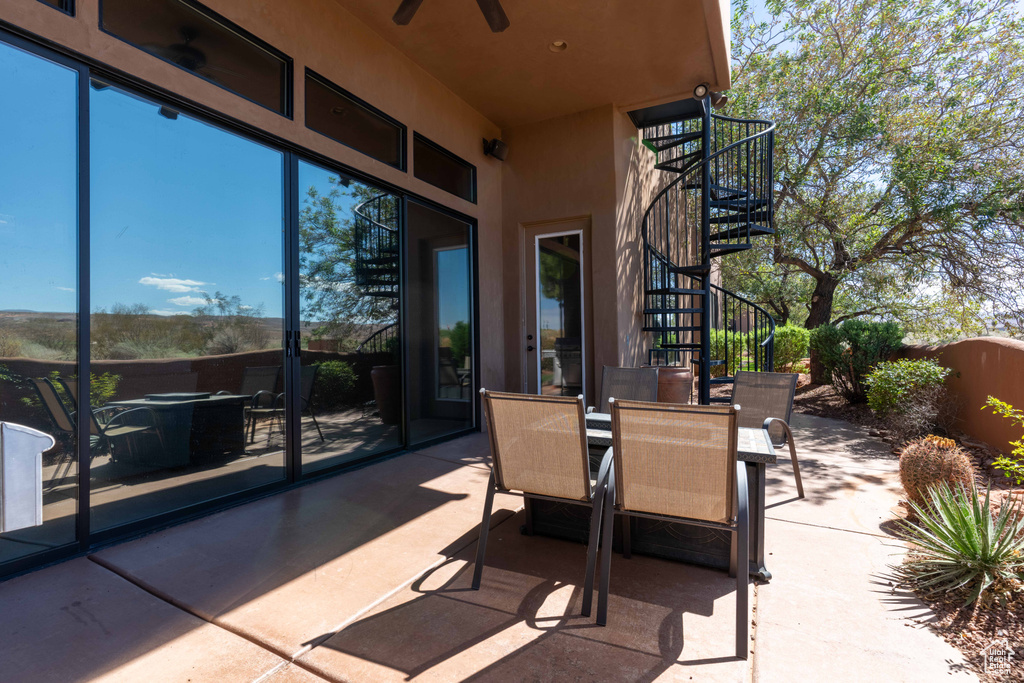 View of patio